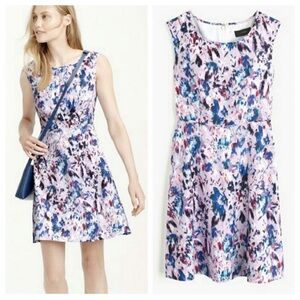 J. Crew Multicolor Abstract Print Mini Dress